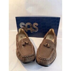 SAS Women's Hope Slip-on Loafer Brown Turf Size 9 N